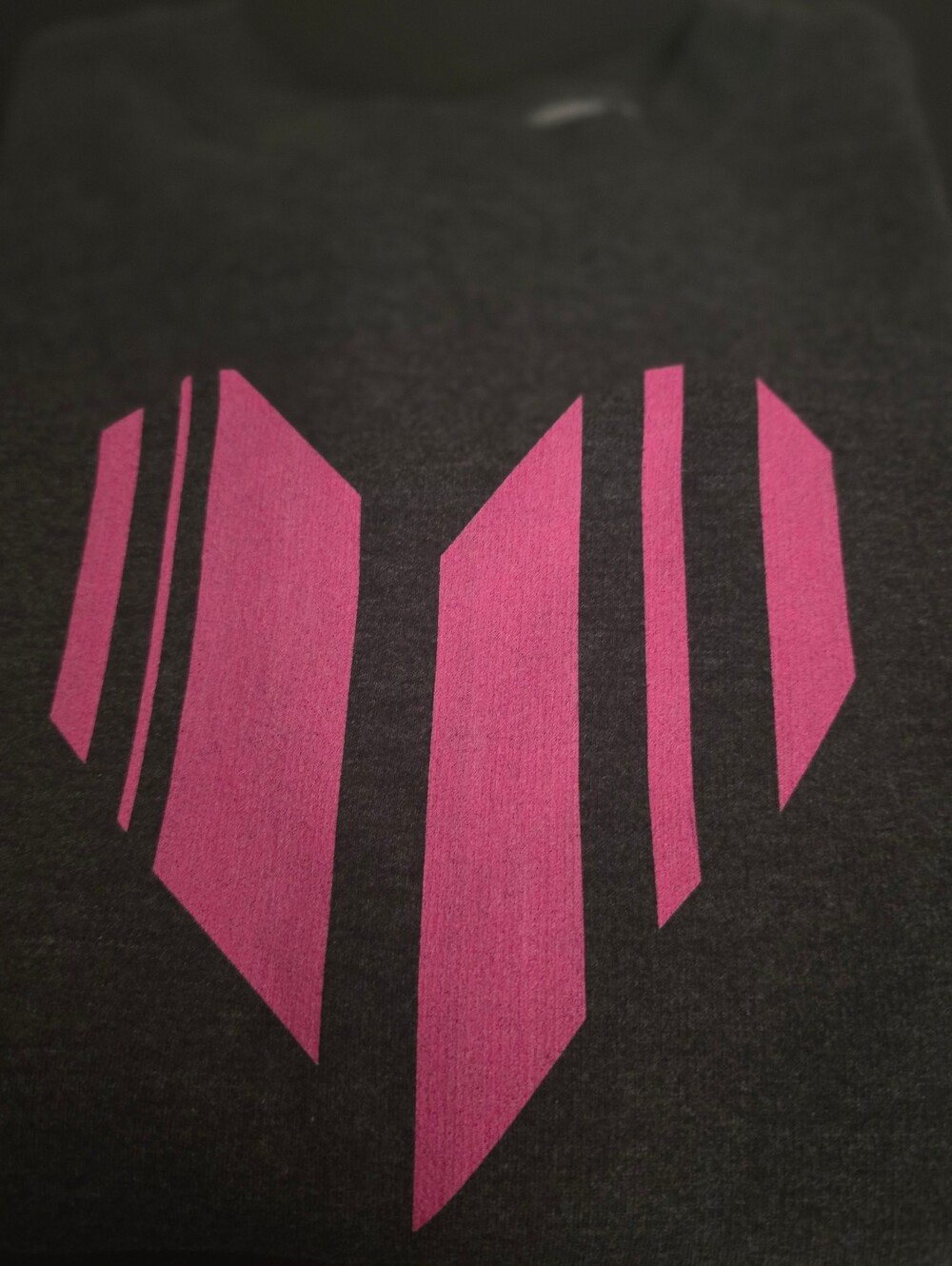 Gray Graphic Tee with Subtle Printed Text